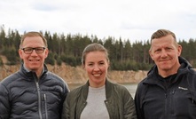  The co-founders of Mine Storage ((left to right) Thomas Johansson (CEO), Anna Engman (CMO), and Raine Vasanoja (CCO)) who have secured funding to develop the idea of disused mines as energy storage locations