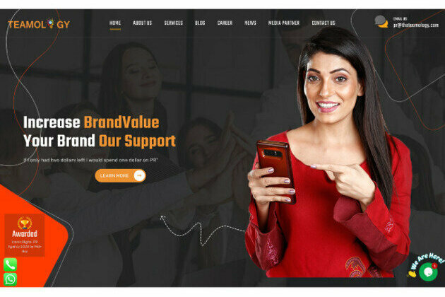 Bollywood actress Nikita Soni endorses leading PR agency Teamology Softech and Media Services