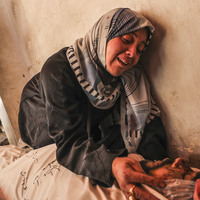 MIDEAST-GAZA CITY-ISRAEL-AIRSTRIKES-MOURNING