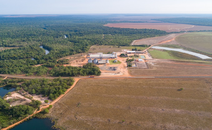 Aerial shot of a farm in Brazil | Credit: iStock