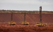 Rotary drills, blasthole drilling at Fortescue's Cloudbreak project