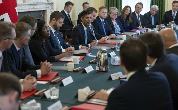  Sunak held his first cabinet meeting as PM today | Credit: Simon Walker / No 10 Downing Street
