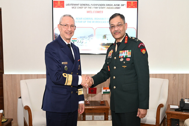 Inspector of Royal Moroccan Navy meets Vice Chief of Army Staff to boost defence cooperation