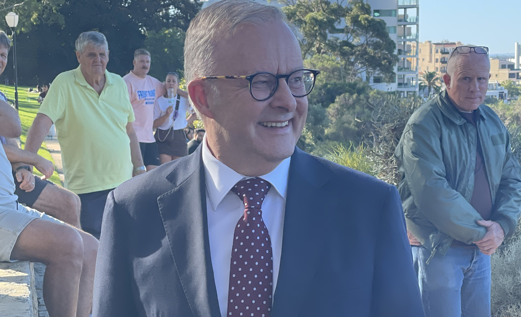 PM Anthony Albanese in Perth today