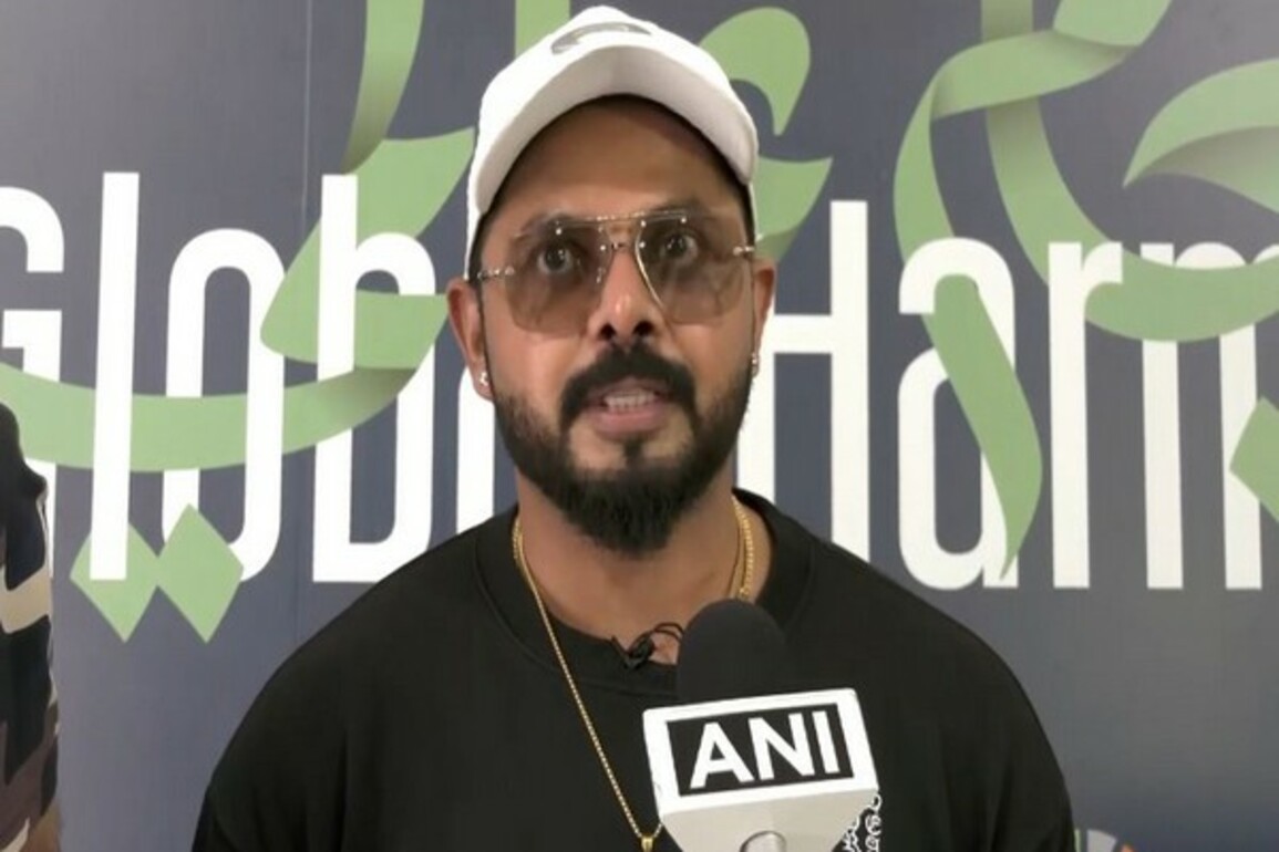 Former Indian cricketer S Sreesanth visits Tirupati Balaji temple
