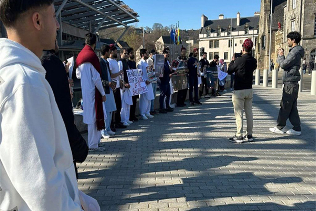 Baloch community in Scotland protests against Pakistan's crackdown on BYC
