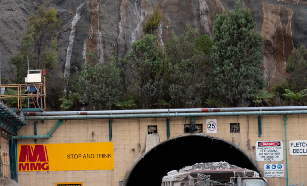 MMG's mine at Rosebery, Tasmania.