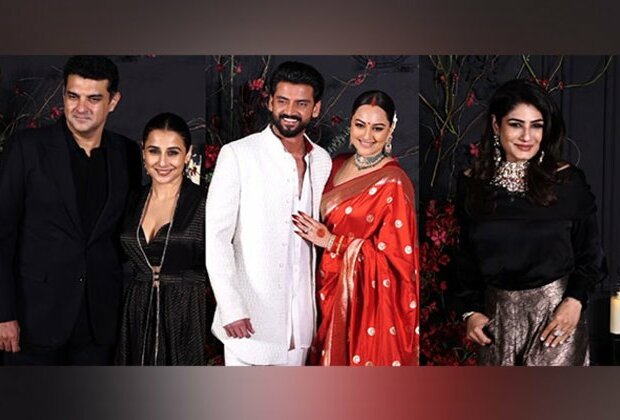 Vidya Balan, Raveena Tandon and others attend Sonakshi Sinha, Zaheer Iqbal's wedding reception