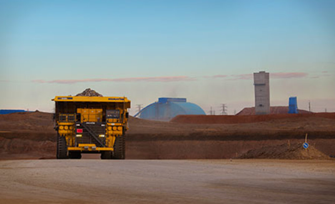  The Oyu Tolgoi copper-gold mine in Mongolia