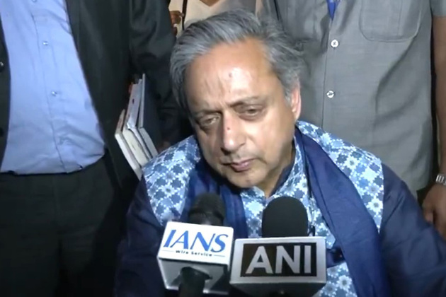 Would have been "nice thing" if oppn leaders were there: Shashi Tharoor