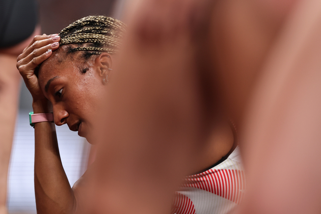 (SP)JAPAN-TOKYO-ATHLETICS-WORLD ATHLETICS CHAMPIONSHIPS-WOMEN'S HEPTATHLON-200M