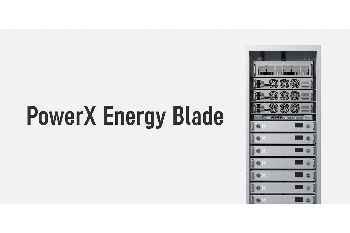PowerX Unveils "PowerX Energy Blade," a Rack-Mounted Battery Energy Storage System for Data Centers