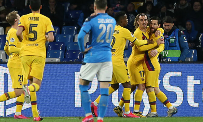 Griezmann rescues Barcelona first-leg draw at Napoli Griezmann rescues Barcelona first-leg draw at Napoli