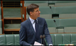  Angus Taylor in parliament debating the energy bill before the lower house