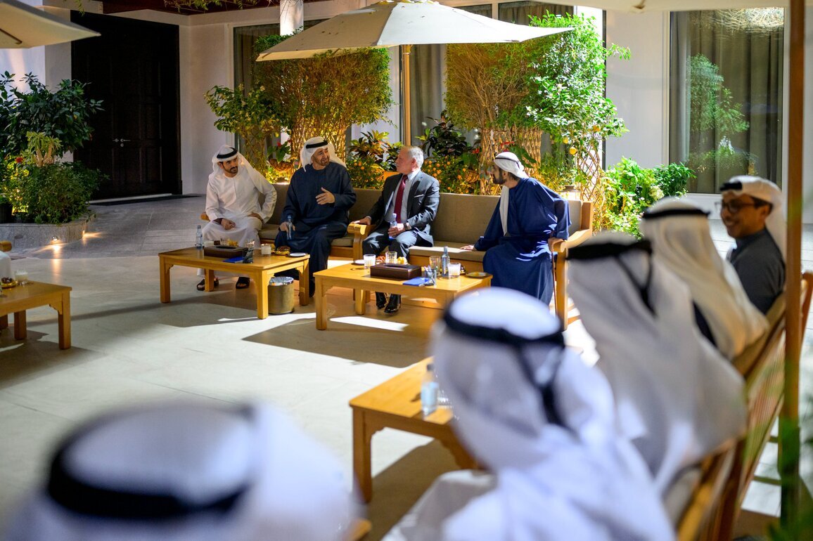 UAE-DUBAI-PRESIDENT-JORDAN'S KING-MEETING
