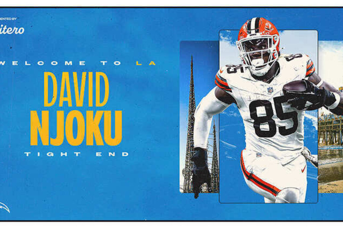 Chargers Agree to Terms with Pro Bowl Tight End David Njoku