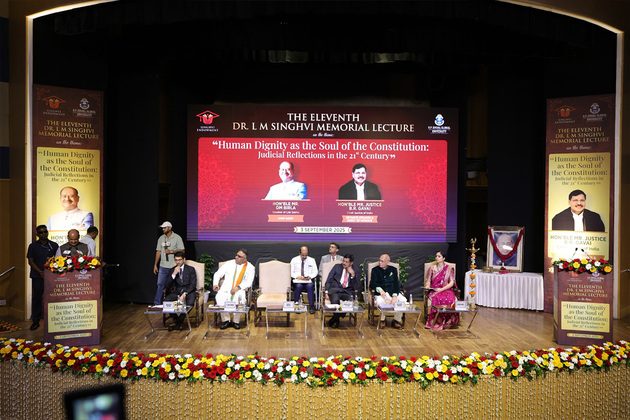 Dignity is a Core Human Value Enshrined in the Constitution: Chief Justice of India & Speaker of the Lok Sabha at 11th L.M. Singhvi Memorial Lecture