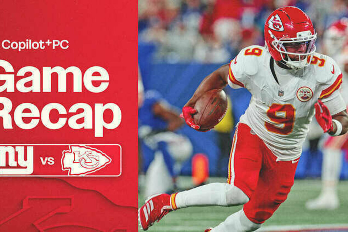 Chiefs Defeat Giants, 22-9, on Sunday Night Football