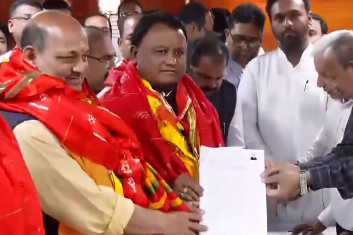 Odisha BJP chief Manmohan Samal, Sujeet Kumar file nominations for Rajya Sabha polls