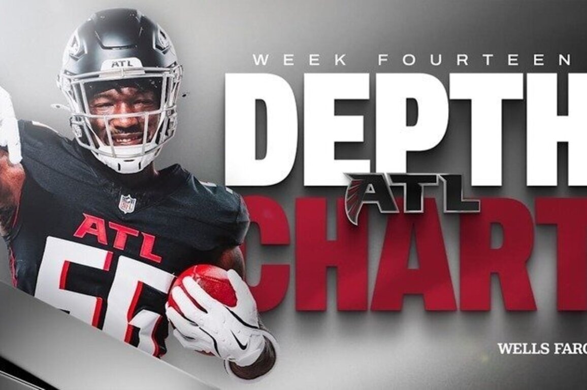 Falcons depth chart released for Week 14 vs. Seattle Seahawks