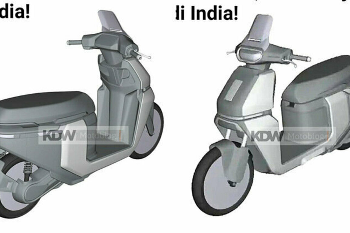 New TVS Electric Scooter Design Leaked  Slated Below iQube