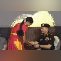 'Bharat Raksha Parv': Women, children tie rakhis to COAS, soldiers
