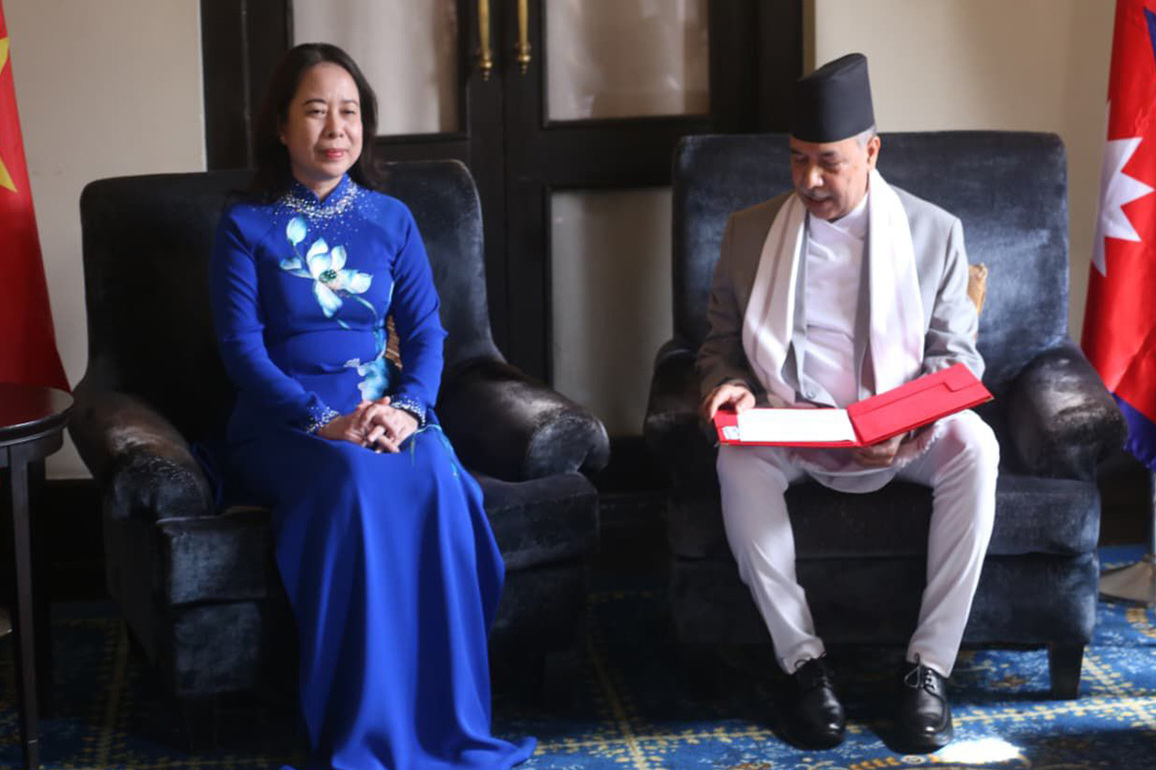 Visiting Vietnam VP holds bilateral talks with Nepali counterpart in Kathmandu