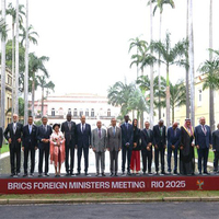 Russia's Sergey Lavrov participates in BRICS family photo with global leaders