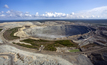 Open pit of Alrosa's Udachny mine and processing operation in Russia's Sakha Republic