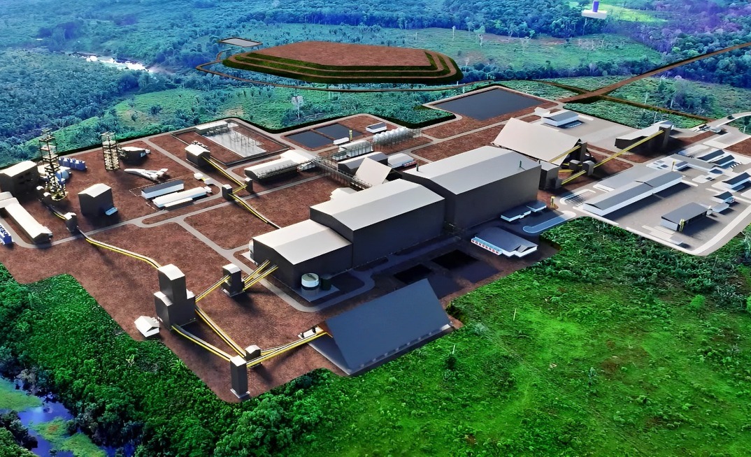 Modelo do projeto de potássio Autazes, da Brazil Potash