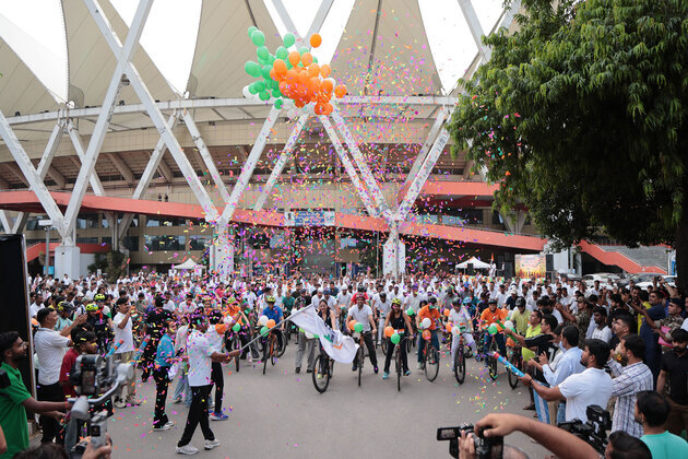 Fitness and patriotism marks 86th Fit India Sundays on Cycle