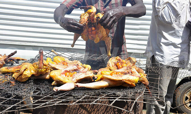 Tasty chicken at a market day in Katakwi Tasty chicken at a market day in Katakwi