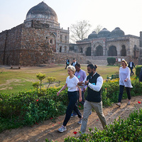 European Commission President Ursula von der Leyen explores Delhi's Lodhi Garden