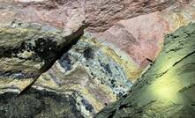 Banded carbonite exposure at US Critical Materials' Sheep Creek project. Credit: US Critical Materials