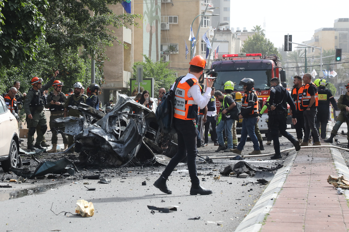 ISRAEL-RAMAT GAN-IRAN-MISSILE ATTACK-AFTERMATH