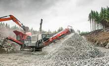 The Sandvik QJ341+ mobile jaw crusher