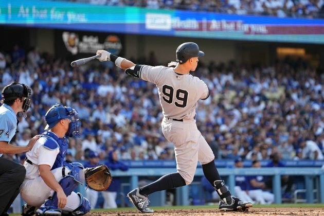 Yankees OF Aaron Judge (toe) out again Tuesday