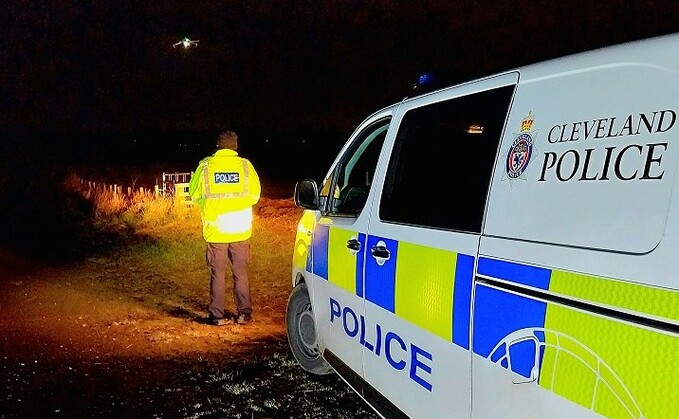Officers used a drone to help catch suspected hare coursing (Cleveland Police)