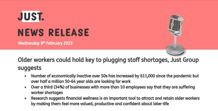 Older workers could hold key to plugging staff shortages, Just Group suggests