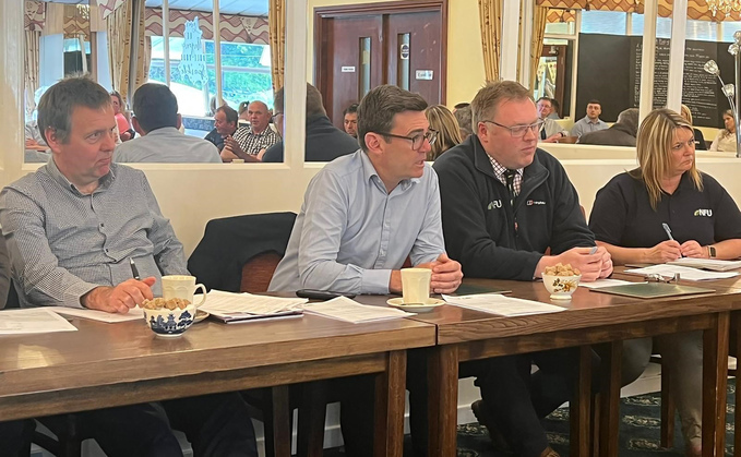 Andy Burnham at NFU roundtable in 2022