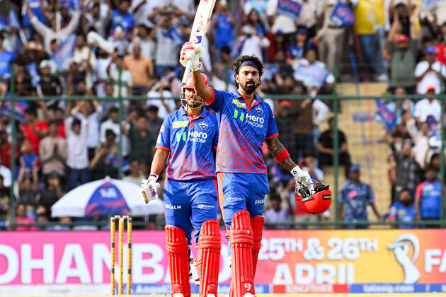 IPL: KL Rahul's 152*, Nitish Rana's 91 guide DC to record 264/2 against PBKS