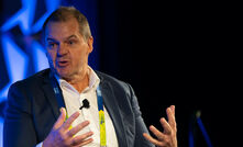 Liebherr Australia managing director Trent Wehr at the GRX25 conference in Brisbane.