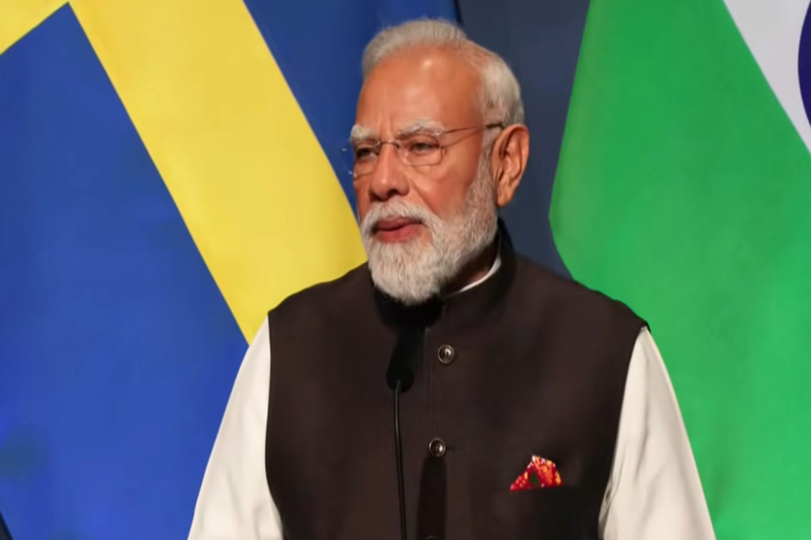 PM Modi conferred with Sweden's 'Order of the Polar Star', calls it "an honour for 140 crore people of India"