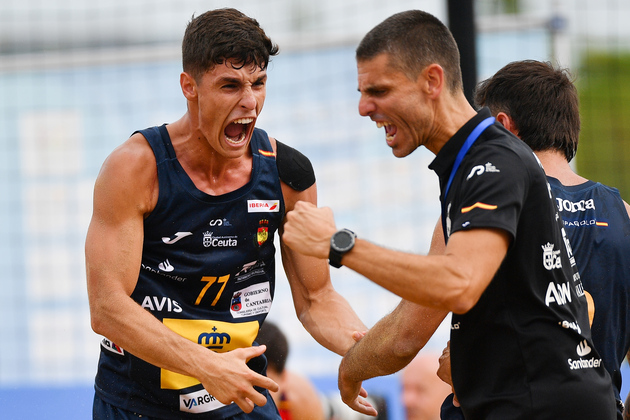 (SP)CHINA-CHENGDU-THE WORLD GAMES 2025-BEACH HANDBALL-MEN'S SEMIFINAL-ESP VS POR (CN)