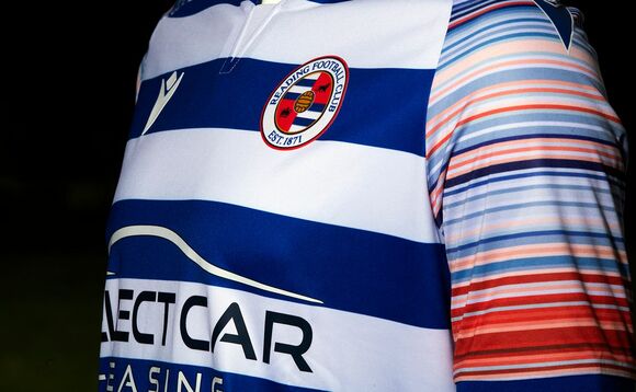 The football club's new home shirt features 'warming stripes' on its sleeves | Credit: Reading FC
