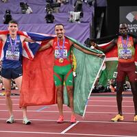 Portugal's Nader edges Wightman to win men's 1,500m world title