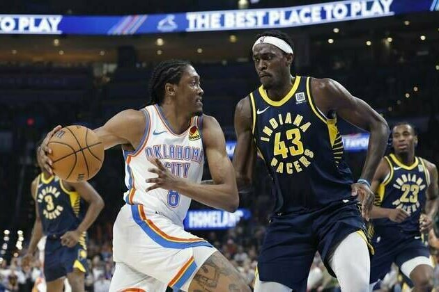 Thunder pound Pacers for ninth straight victory