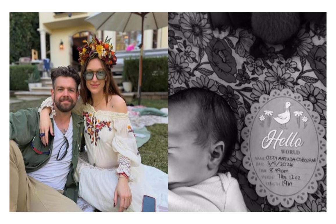 Jack Osbourne welcomes baby girl with wife Aree Gearhart, names her Ozzy Matilda