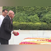 Fiji PM Sitiveni Rabuka pays floral tributes at Rajghat