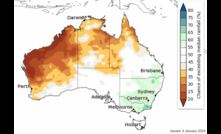   BOM is predicting below average rainfall for most of WA, NT and northern and western Queensland over the next few months. Image courtesy BOM